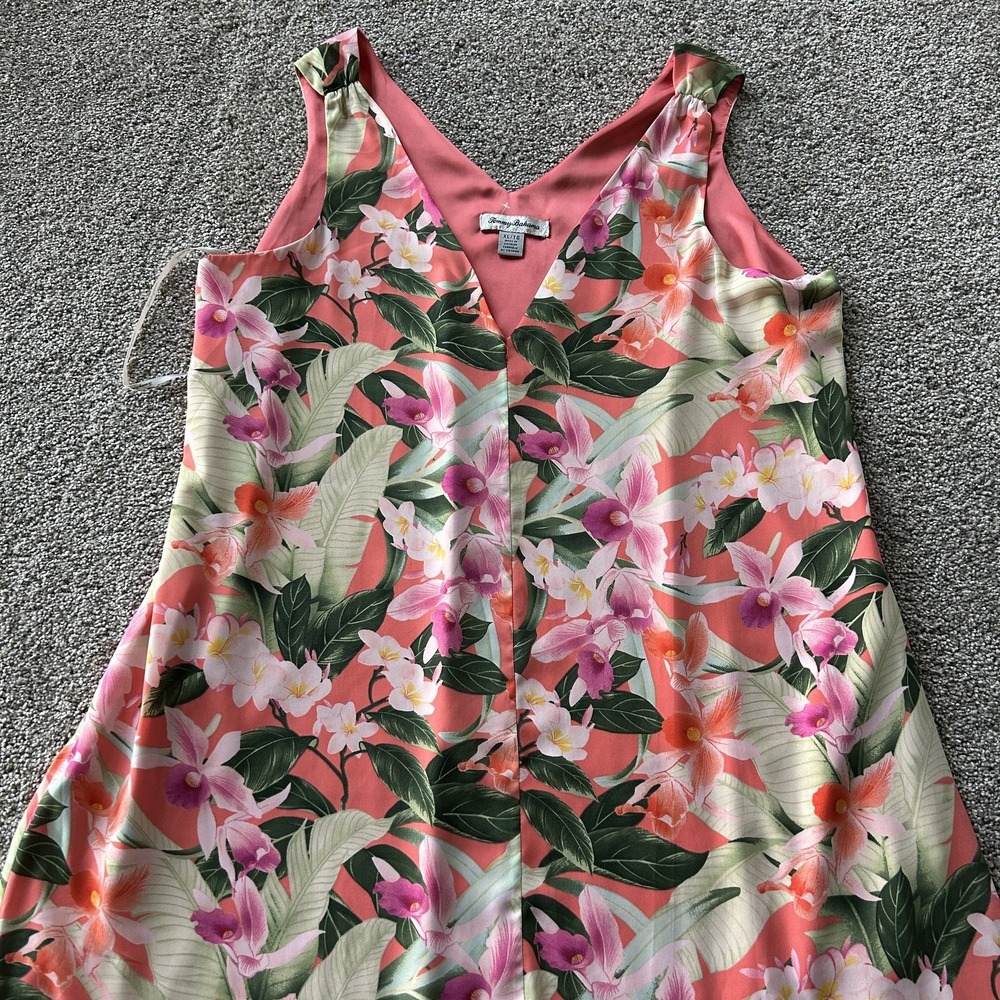 Tommy Bahama Dress Womens XL Multicolor Floral Sleeveless V-Neck Maxi Sundress